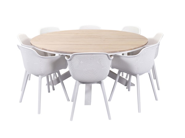 Montreal 9 Piece Round Dining Setting